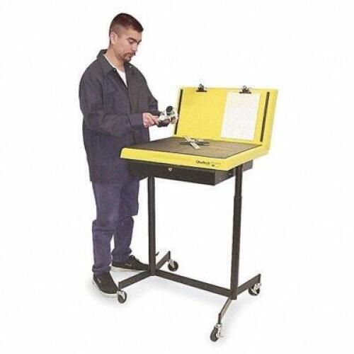 DESCRIPTION: ROLLABOUT WORKSTAND BRAND/MODEL: QUALTECH A2700D INFORMATION: 100 LB. CAPACITY LOCATION: BACK WAREHOUSE QTY: 1