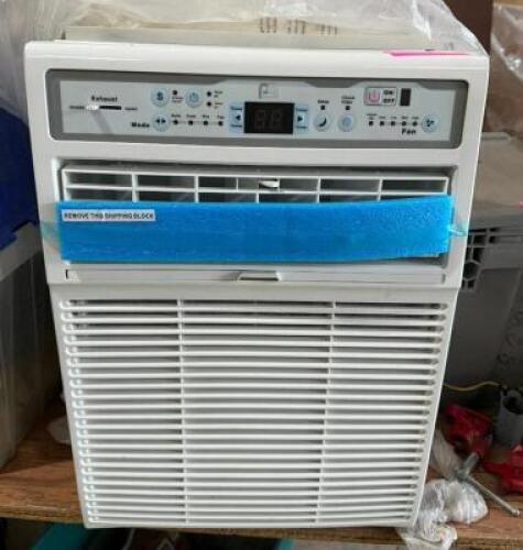 DESCRIPTION: WINDOW AIR CONDITIONER UNIT 10,000 BTU BRAND/MODEL: 3PASC10000 INFORMATION: 115V LOCATION: BACK WAREHOUSE QTY: 1