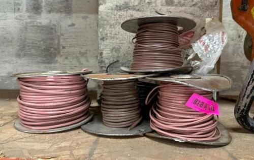 DESCRIPTION: (4) ASSORTED SPOOLS OF WIRE LOCATION: BACK WAREHOUSE QTY: 4