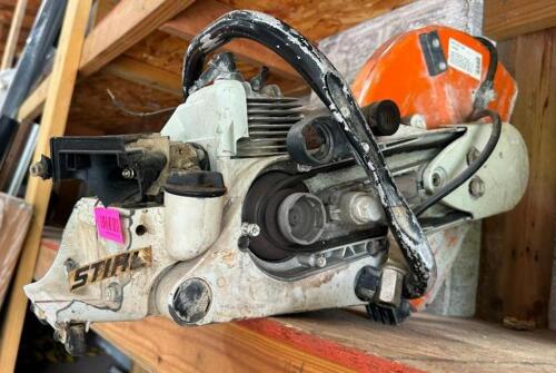 DESCRIPTION: STIHL CONCRETE SAW (FOR PARTS) LOCATION: BACK WAREHOUSE QTY: 1