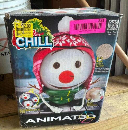 DESCRIPTION: MR. CHILL TOY BRAND/MODEL: ANIMAT3D LOCATION: BACK WAREHOUSE QTY: 1