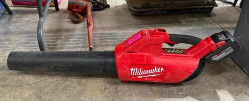 DESCRIPTION: 18V CORDLESS BLOWER BRAND/MODEL: MILWAUKEE 2728-20 LOCATION: BACK WAREHOUSE QTY: 1
