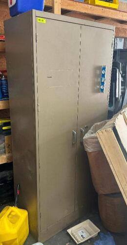 DESCRIPTION: 2-DOOR METAL CABINET SIZE: 36"X18"X72" LOCATION: WAREHOUSE QTY: 1