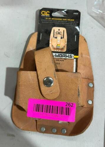 DESCRIPTION: MEASURING TAPE HOLDER BRAND/MODEL: CLC LOCATION: BACK WAREHOUSE QTY: 1