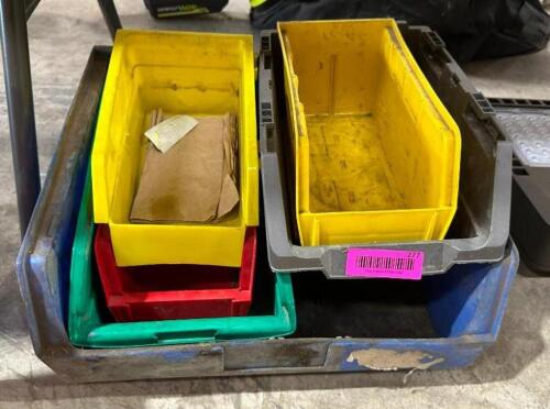 DESCRIPTION: ASSORTED STORAGE BINS LOCATION: BACK WAREHOUSE QTY: 1