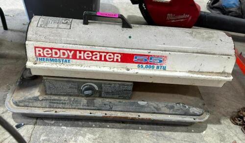 DESCRIPTION: 55,000 BTU REDDY HEATER INFORMATION: WORKING CONDITION UNKNOWN LOCATION: BACK WAREHOUSE QTY: 1