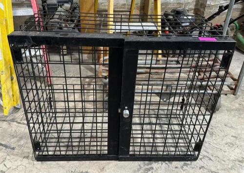 DESCRIPTION: METAL CAGE SIZE: 35"X16"X28" LOCATION: BACK WAREHOUSE QTY: 1