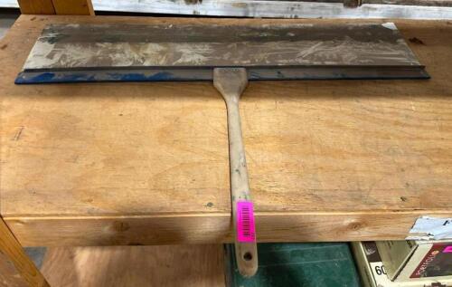 DESCRIPTION: 36" DRYWALL TAPING KNIFE LOCATION: BACK WAREHOUSE QTY: 1