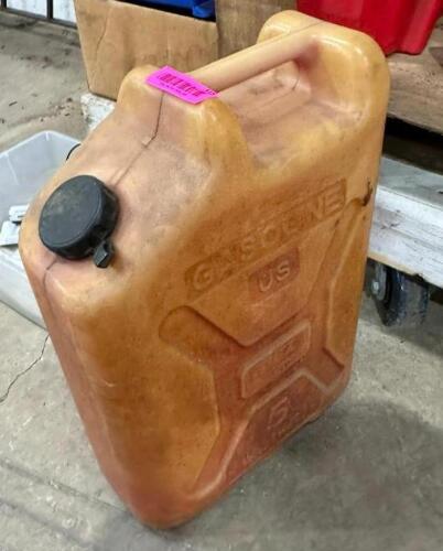 DESCRIPTION: PLASTIC JERRY CAN LOCATION: BACK WAREHOUSE QTY: 1