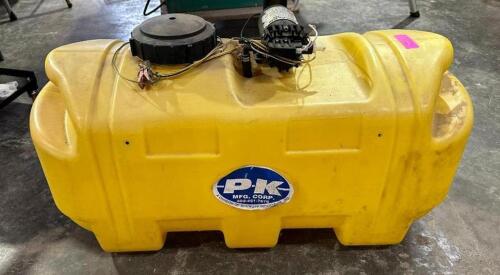 DESCRIPTION: SPRAYER TANK BRAND/MODEL: PK MANUFACTURING LOCATION: WAREHOUSE QTY: 1