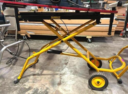 DESCRIPTION: UNIVERSAL MITER SAW/PLANER STAND BRAND/MODEL: DEWALT DWX762 LOCATION: WAREHOUSE QTY: 1