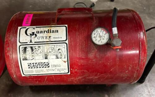 DESCRIPTION: PORTABLE AIR TANK BRAND/MODEL: GUARDIAN POWER LOCATION: WAREHOUSE QTY: 1