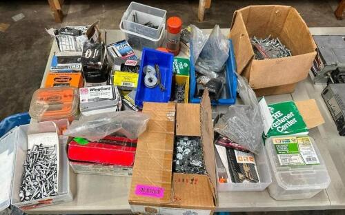DESCRIPTION: ASSORTED HARDWARE AS SHOWN LOCATION: WAREHOUSE QTY: 1