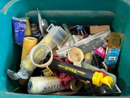 DESCRIPTION: ASSORTED PAINTING SUPPLIES LOCATION: BACK WAREHOUSE QTY: 1