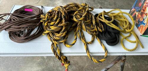 DESCRIPTION: ASSORTED ROPE AS SHOWN LOCATION: BACK WAREHOUSE QTY: 1