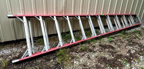 DESCRIPTION: 12' FIBERGLASS STEP LADDER LOCATION: BACK SHED QTY: 1