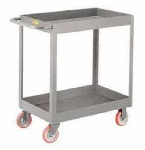 DESCRIPTION: (1) UTILITY CART BRAND/MODEL: LITTLE GIANT INFORMATION: STEEL, GRAY SIZE: 18" X 32" X 36" RETAIL$: $365.00 EA QTY: 1
