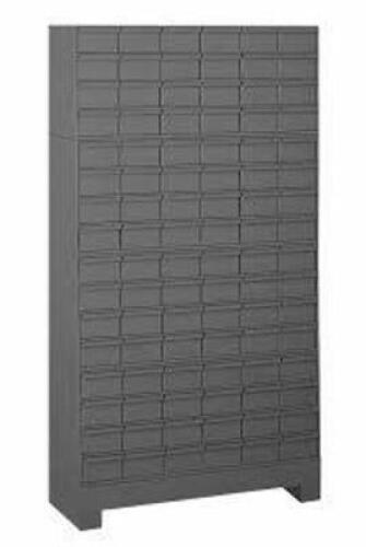 DESCRIPTION: (1) ENCLOSED BIN SHELVING BRAND/MODEL: DURHAM #3KP96 INFORMATION: GRAY SIZE: 6 DRAWERS ACROSS, 16 DRAWERS DOW, 96 DRAWERS TOTAL RETAIL$: