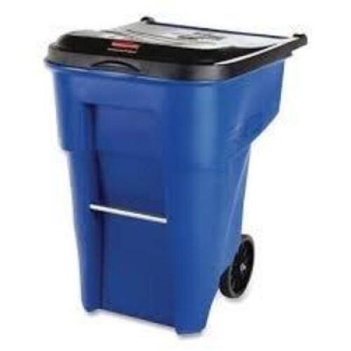 DESCRIPTION: (1) ROUGHNECK HEAVY DUTY TRASH CAN BRAND/MODEL: RUBBERMAID #643260 INFORMATION: BLUE SIZE: 50 GAL RETAIL$: $50.00 EA QTY: 1