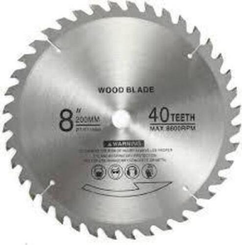 DESCRIPTION: (1) CARBIDE SAW BLADE BRAND/MODEL: MSC #1333814 INFORMATION: 84 TOOTH, 40 MM BORE SIZE: 8-3/4" RETAIL$: $13.99 EA QTY: 1