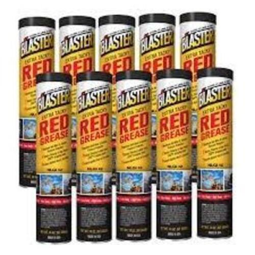 DESCRIPTION: (10) EXTRA TACKY RED GREASE BRAND/MODEL: BLASTER SIZE: 14 OZ RETAIL$: $19.56 EA QTY: 10