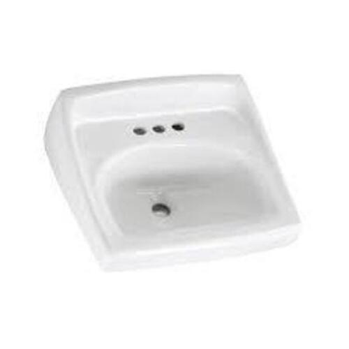 DESCRIPTION: (1) WALL HUNG LAVY SINK BRAND/MODEL: AMERICAN STANDARD #0355012.020 INFORMATION: LUCERNE SIZE: 20" X 18" RETAIL$: $97.77 EA QTY: 1