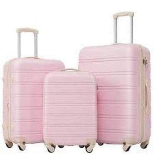 DESCRIPTION: (1) 3PC ROLLING LUGGAGE INFORMATION: PINK RETAIL$: $242.64 EA QTY: 1