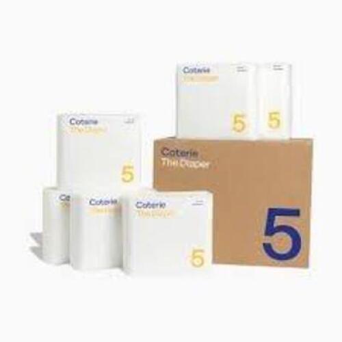 DESCRIPTION: (3) PACKS OF (22) DIAPERS BRAND/MODEL: COTERIE SIZE: SIZE 5 RETAIL$: $12.00 EA QTY: 3