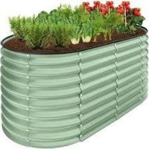 DESCRIPTION: (1) METAL OVAL GARDEN BED PLANTER BOX BRAND/MODEL: BESTCHOICE #SKY6816 SIZE: 4X2X2 RETAIL$: $49.99 EA QTY: 1