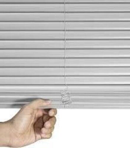 DESCRIPTION: (3) SETS OF MINI BLINDS INFORMATION: GLOSS GRAY SIZE: 27X60 1" RETAIL$: $52.99 ea QTY: 3