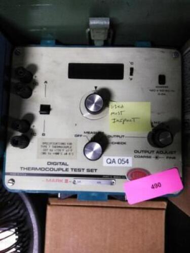 DESCRIPTION: (1) DIGITAL THERMOCOUPLE TEST SET SIZE: USED MUST INSPECT QTY: 1