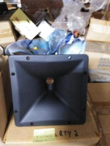 DESCRIPTION: (2) HORN SPEAKERS RETAIL$: $35.00 EA QTY: 2
