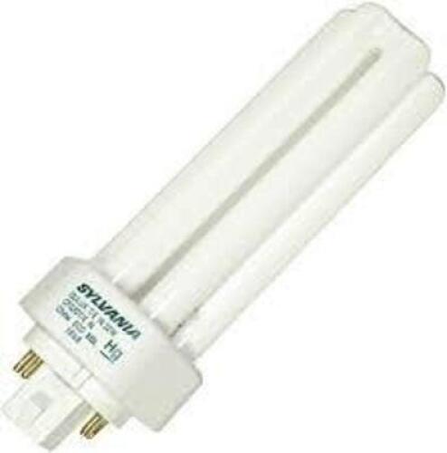 DESCRIPTION: (8) TRIPLE TUBE COMPACT FLUORESCENT LAMP BRAND/MODEL: SYLVANIA #208860 SIZE: 32-Watt 4100K 4-Pin RETAIL$: $5.00 EA QTY: 8