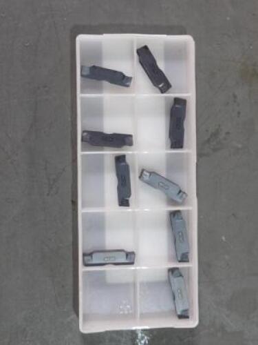DESCRIPTION: (9) CERMET GROOVING INSERTS BRAND/MODEL: TUNGALOY DGM5-030 AH7025 RETAIL$: $384.00 QTY: 9