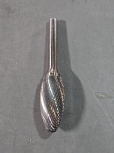 DESCRIPTION: (4) CARBIDE FLAME BURR BRAND/MODEL: WESTWARD 19D736 SIZE: 1-7/16" HEAD RETAIL$: $299.40 QTY: 4