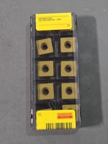 DESCRIPTION: (30) CARBIDE MODULMILL INSERTS BRAND/MODEL: SANDVIK COROMANT 180_009140N1464 S40T RETAIL$: $628.50 QTY: 30