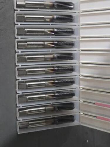 DESCRIPTION: (10) HSS SPIRAL FLUTE TAPS BRAND/MODEL: OSG V-TI-SFT SIZE: M10X1.0 RETAIL$: $525.90 QTY: 10