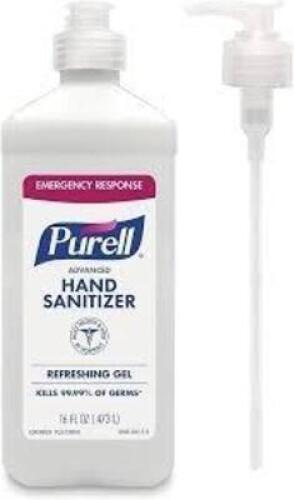 DESCRIPTION: (12) INSTANT GEL HAND SANITIZER BRAND/MODEL: PURELL #9636 SIZE: 16 OZ RETAIL$: $10.00 EA QTY: 12