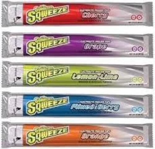 DESCRIPTION: (1) CASE OF (150) FREEZER POPS BRAND/MODEL: SQWINCHER #1UFK7 INFORMATION: 5 FLAVORS RETAIL$: $64.47 EA QTY: 1