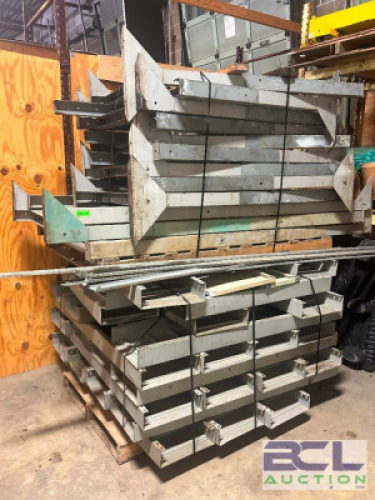 (10) SECTIONS OF 72" METAL RACKING