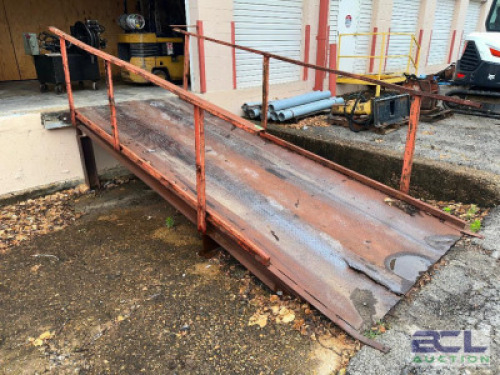 16' METAL DOCK HEIGH RAMP W/ SIDE RAILS
