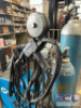 MILLERMATIC 252 MIG WELDER W/ (2) CYLINDER TANKS, SPOOL GUN, AND HOOD. - 7
