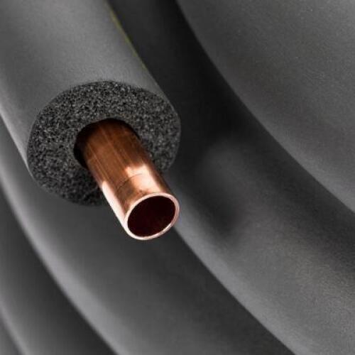 SEVERAL HUNNDRED FEET OF COPPER REFRIGERATION LINE.