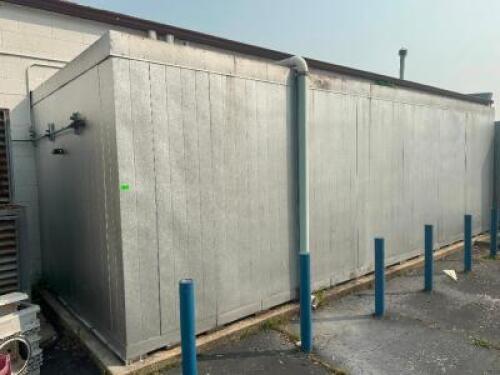 MASTERBILT 24' X 10' OUTDOOR WALK IN COOLER. REMOTE COOLED