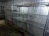 (7) 48" X 18" THREE TIER WIRE SHELVES.