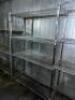 (7) 48" X 18" THREE TIER WIRE SHELVES. - 2