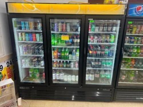 SUN ICE SI3-72-RB THREE GLASS DOOR MERCHANDISER COOLER