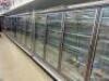 (5) ZERO ZONE RI-4-DFR-KT FOUR DOOR GLASS FREEZER CASES. AND (1) TWO DOOR UNIT. REMOTE COOLED - 6