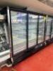 (2) HUSSMAN RFLN3 THREE DOOR REMOTE COOLED GLASS DOOR FREEZER UNITS. - 2