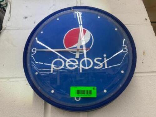 PEPSI LOGO WALL CLOCK
